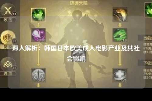 深入解析：韩国日本欧美成人电影产业及其社会影响